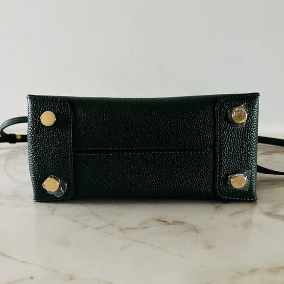 MICHAEL KORS Mercer Moss Green Leather Medium Messenger Crossbody Bag - Picture 7 of 12